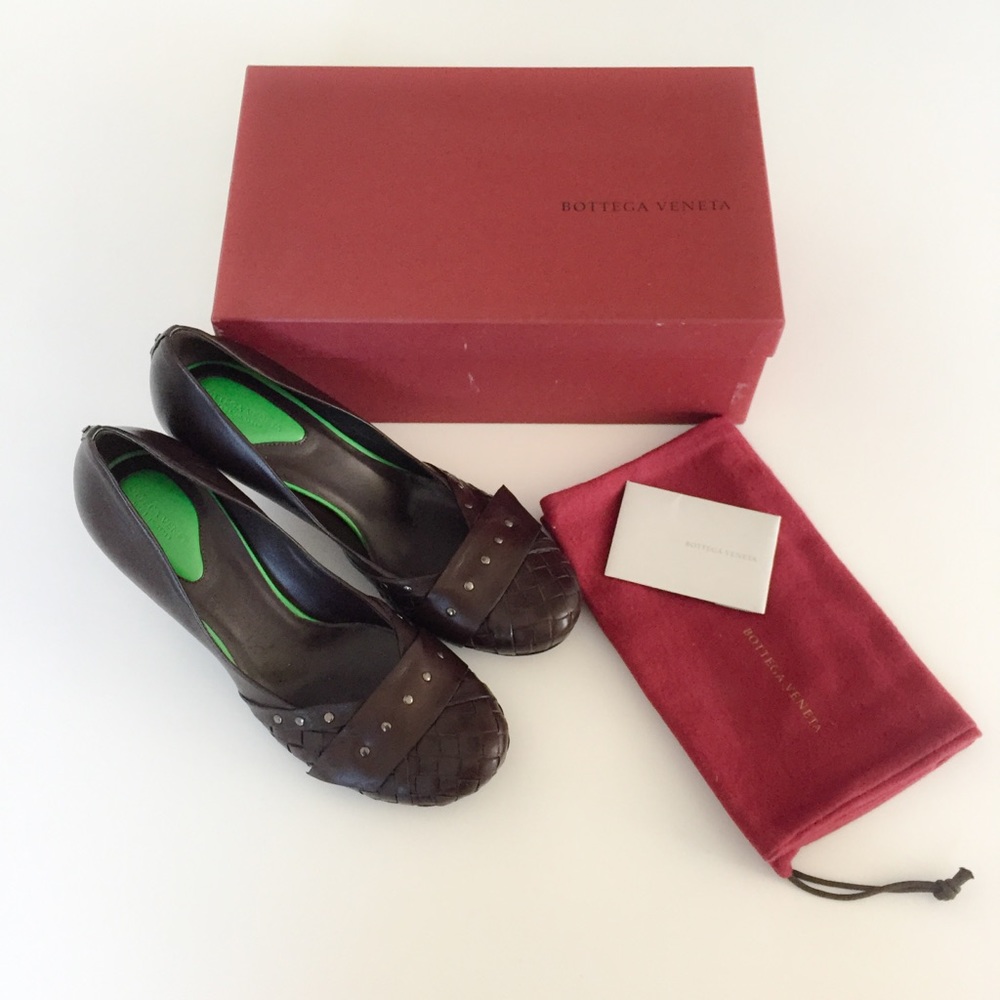 Bottega Veneta Woven Leather Heels